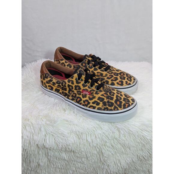 Vans Era 59 Leopard Print Low Top Canvas w/Leather Accent Women US 7 Men US 5.5 - Picture 2 of 9